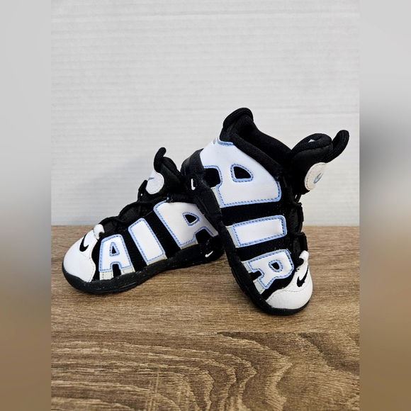 Nike | Shoes | Nike Air Uptempo Colbot Bliss Td 7c Blackwhiteblue ...